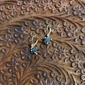 Pandora Black and Gold Drop Earrings